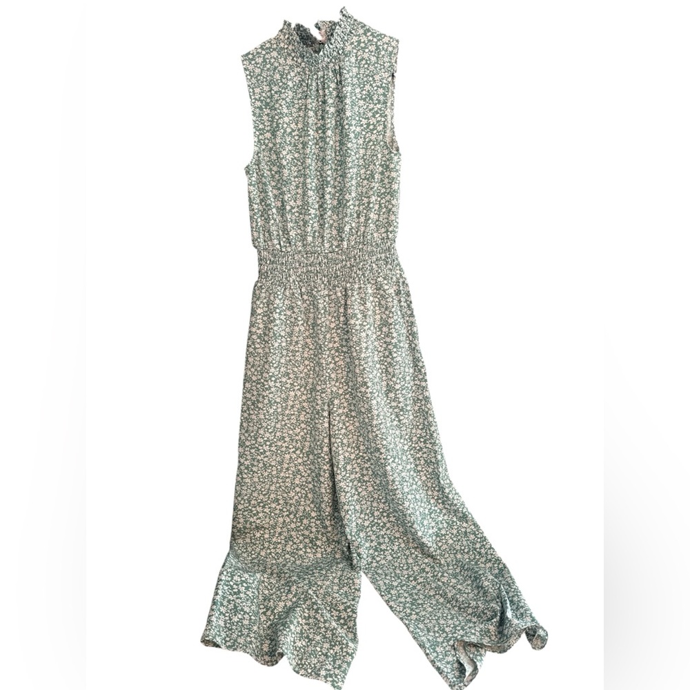Floral Green Jumpsuit